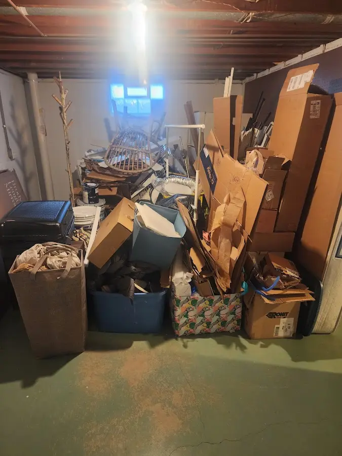 Roll-off dumpster container at job site for Yard Waste Dumpster Rental in Casper